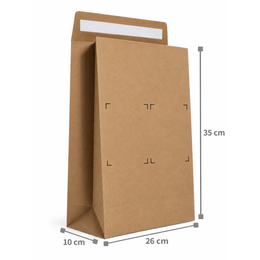 Envelope de papel kraft E-commerce com dupla face P